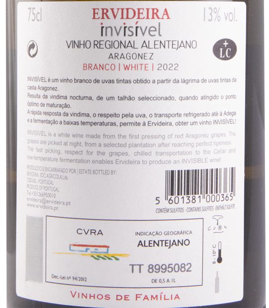 2022 Invisível Aragonez branco