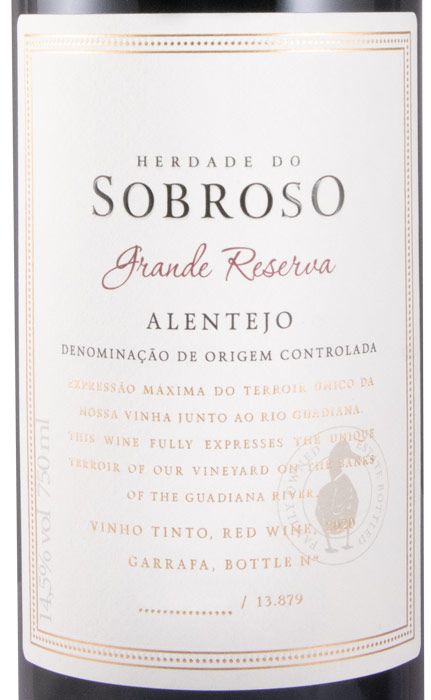 2020 Herdade do Sobroso Grande Reserva tinto