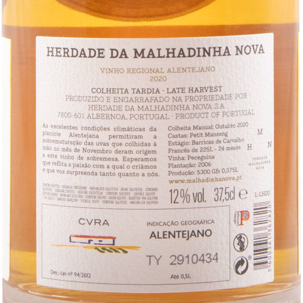 2020 Malhadinha Late Harvest white 37.5cl