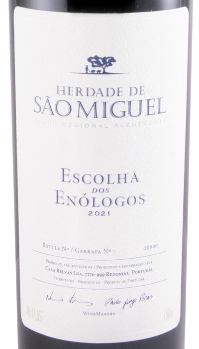 2021 Herdade de São Miguel Escolha dos Enólogos red