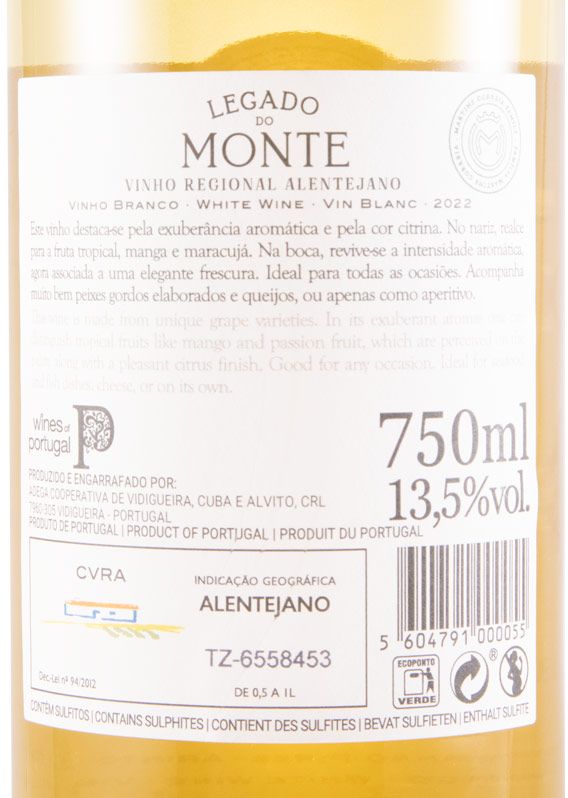 2022 Legado do Monte white
