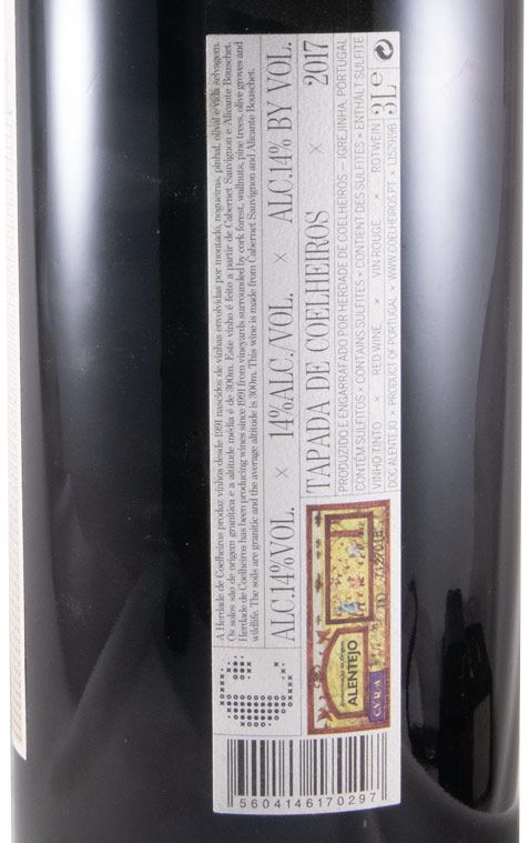 2017 Tapada de Coelheiros red 3L
