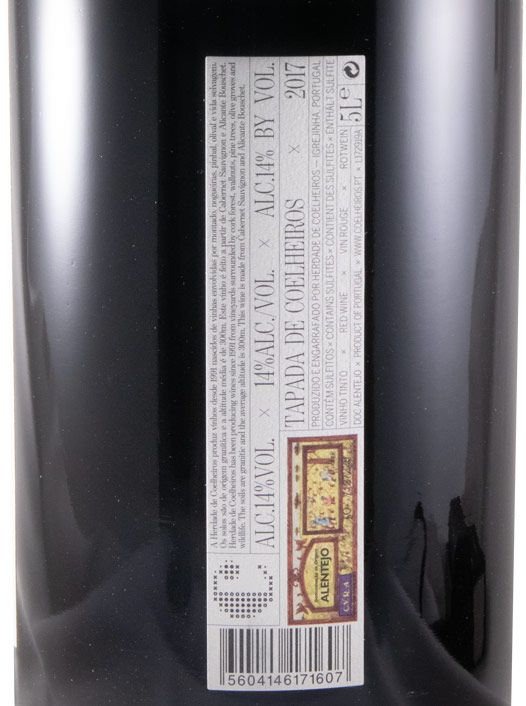 2017 Tapada de Coelheiros tinto 5L