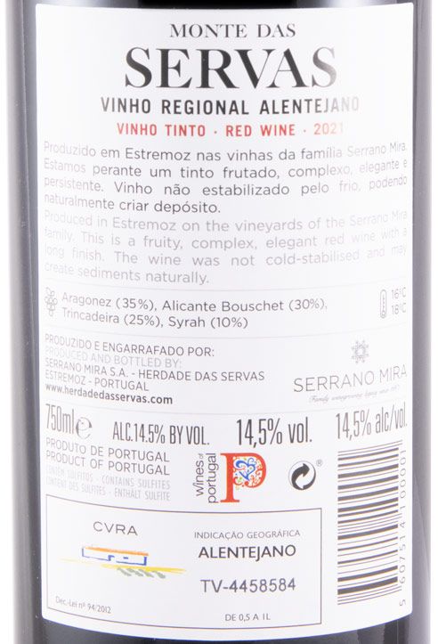 2021 Monte das Servas Escolha tinto