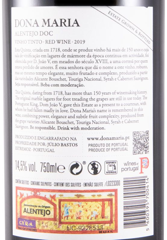 2019 Júlio Bastos Dona Maria tinto
