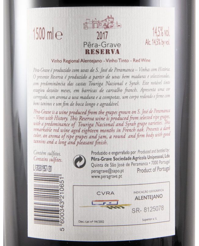 2017 Pêra-Grave Reserva red 1.5L