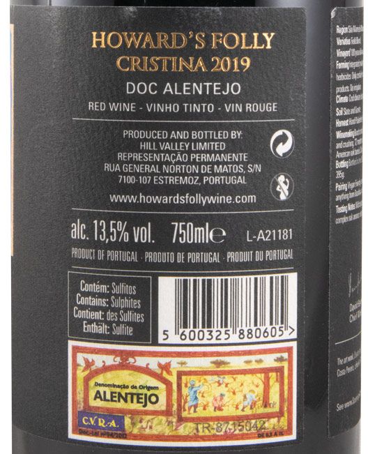 2019 Howard's Folly Cristina tinto