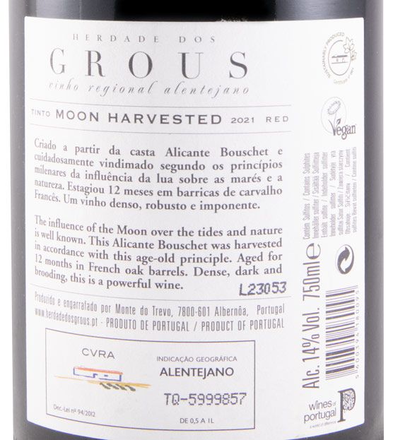 2021 Herdade dos Grous Moon Harvested tinto