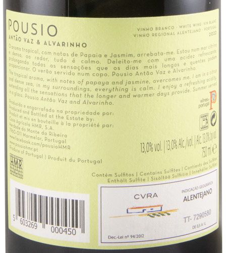 2022 Pousio Antão Vaz & Alvarinho branco