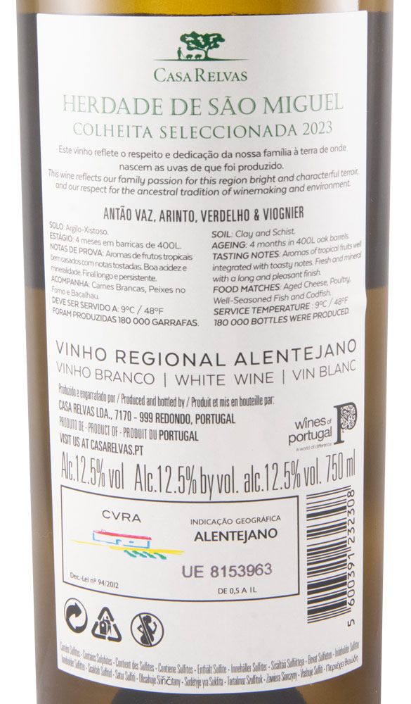 2023 Herdade de São Miguel Colheita Seleccionada branco