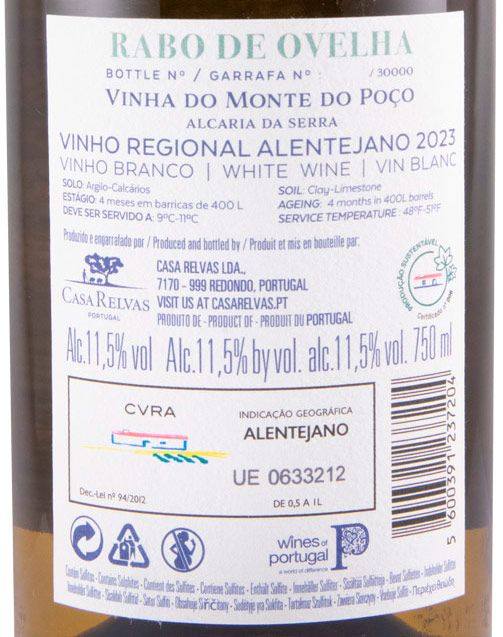 2023 Casa Relvas Vinha do Monte do Poço Rabo de Ovelha white