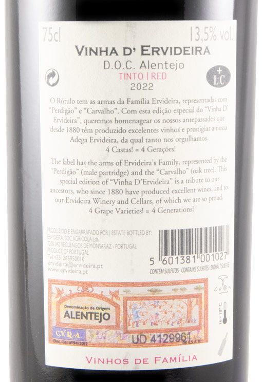 2022 Vinha D'Ervideira red