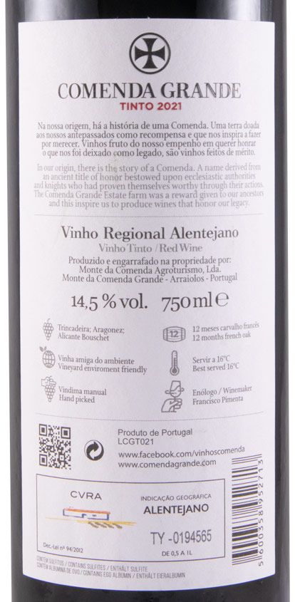 2021 Comenda Grande red
