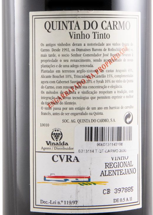 2000 Quinta do Carmo red