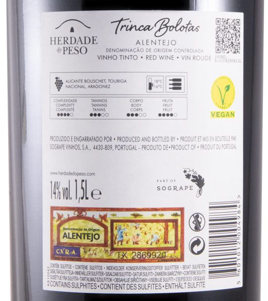 2021 Herdade do Peso Trinca Bolotas tinto 1,5L