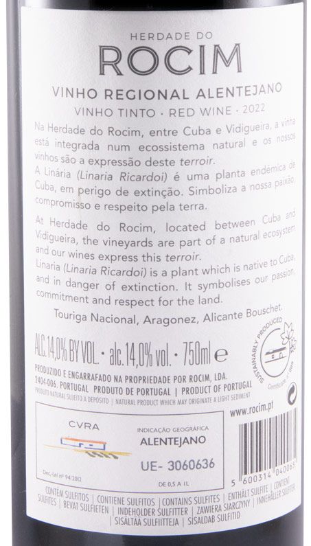 2022 Herdade do Rocim red