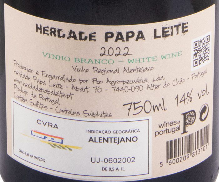 2022 Herdade Papa Leite Stories branco