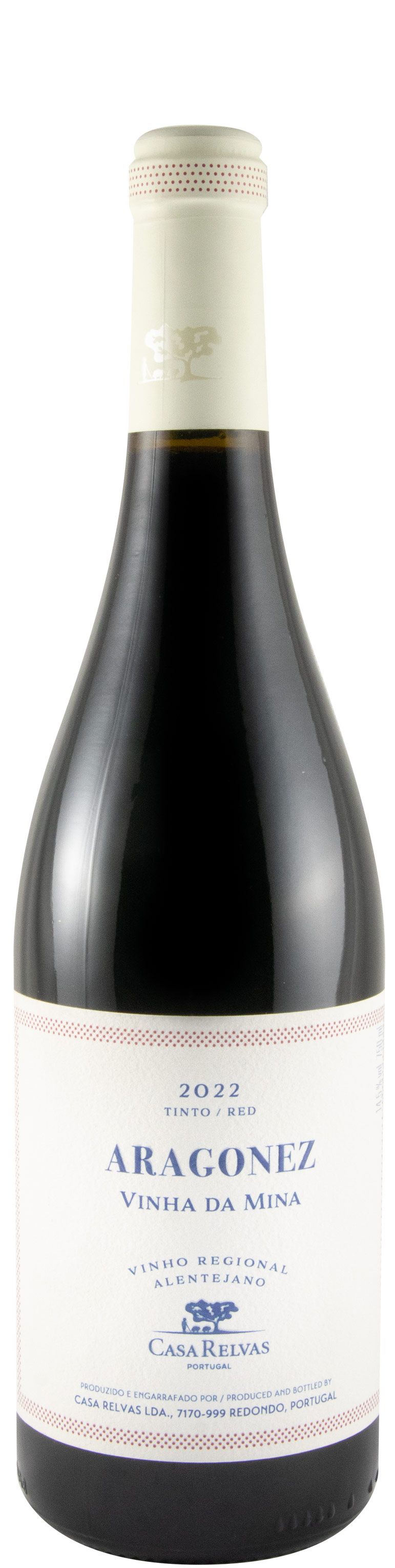 2022 Casa Relvas Vinha da Mina Aragonez red (damaged label)