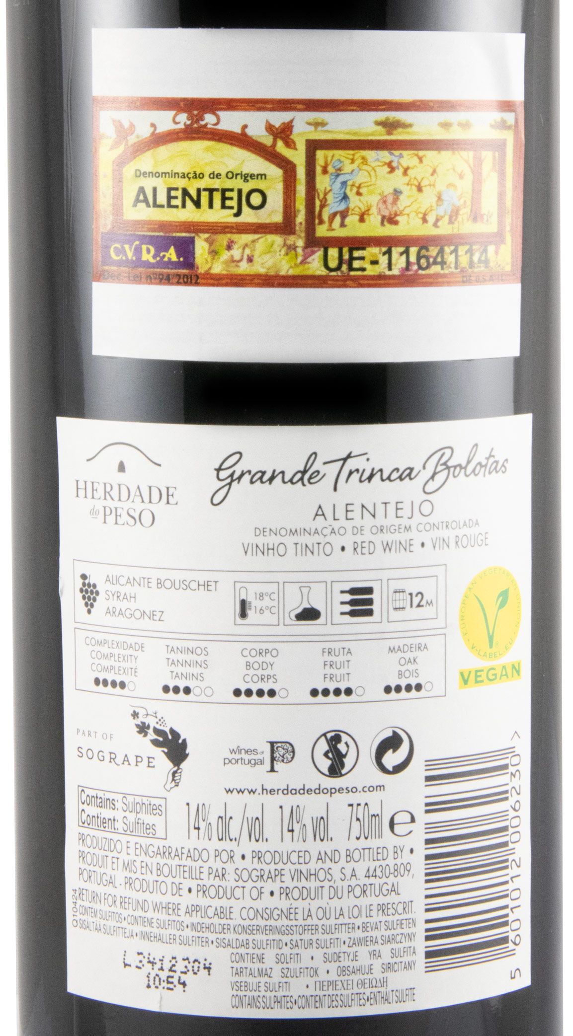 2021 Herdade do Peso Grande Trinca Bolotas red