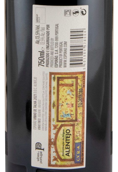 2021 Esporão Moreto Vinho de Talha red (damaged label)