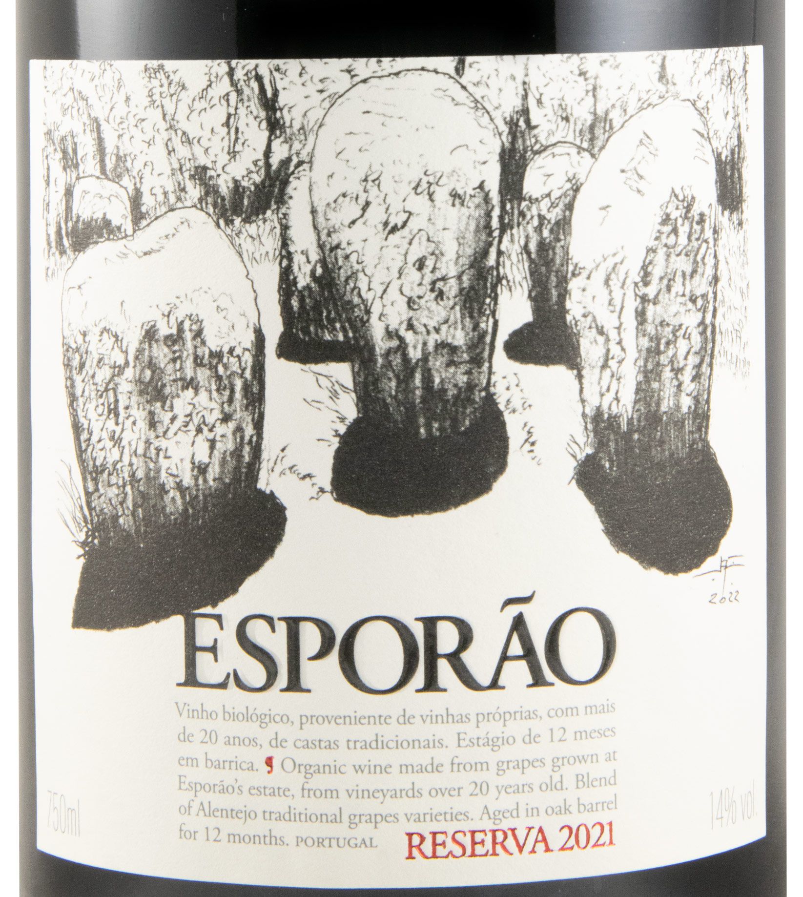 2021 Esporão Reserva organic red