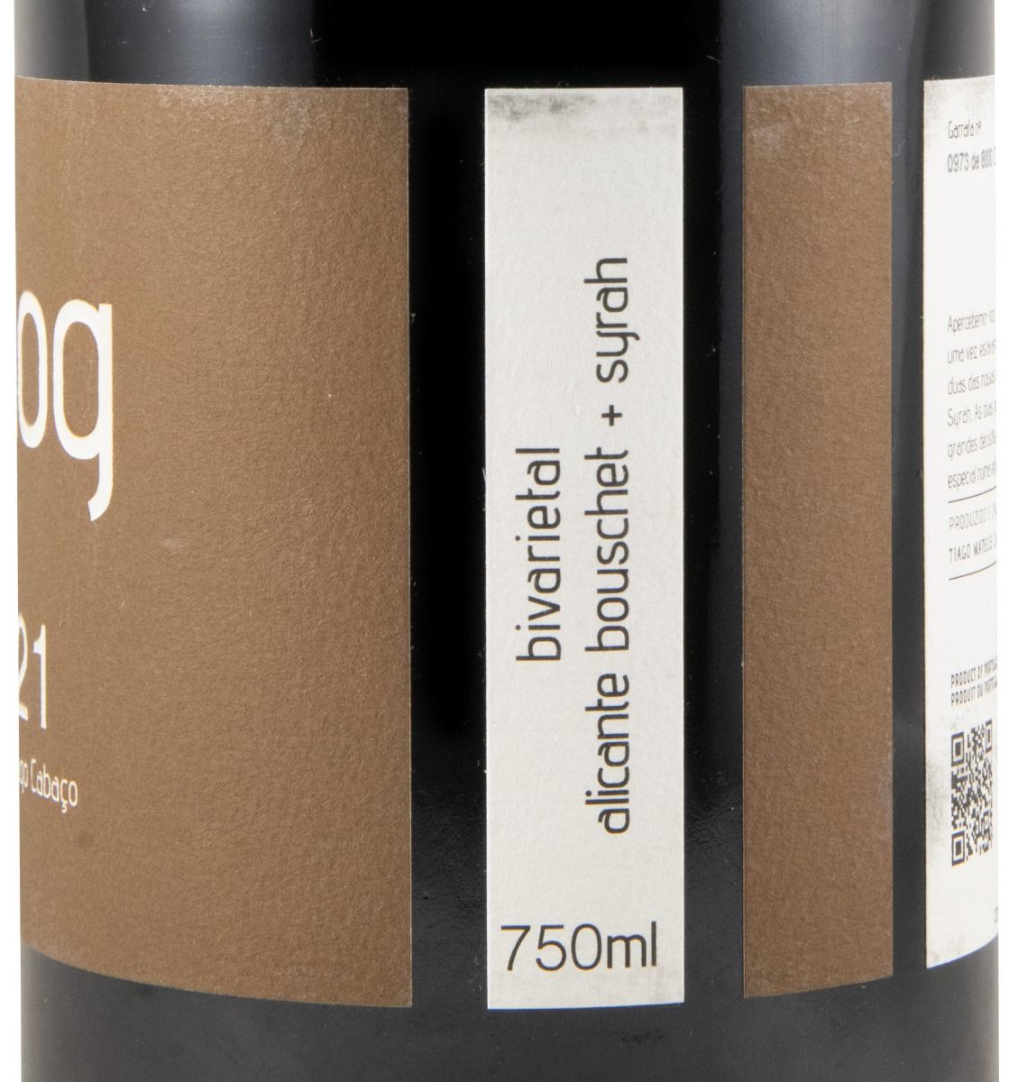 2021 Blog Bivarietal Alicante Bouschet & Syrah by Tiago Cabaço red