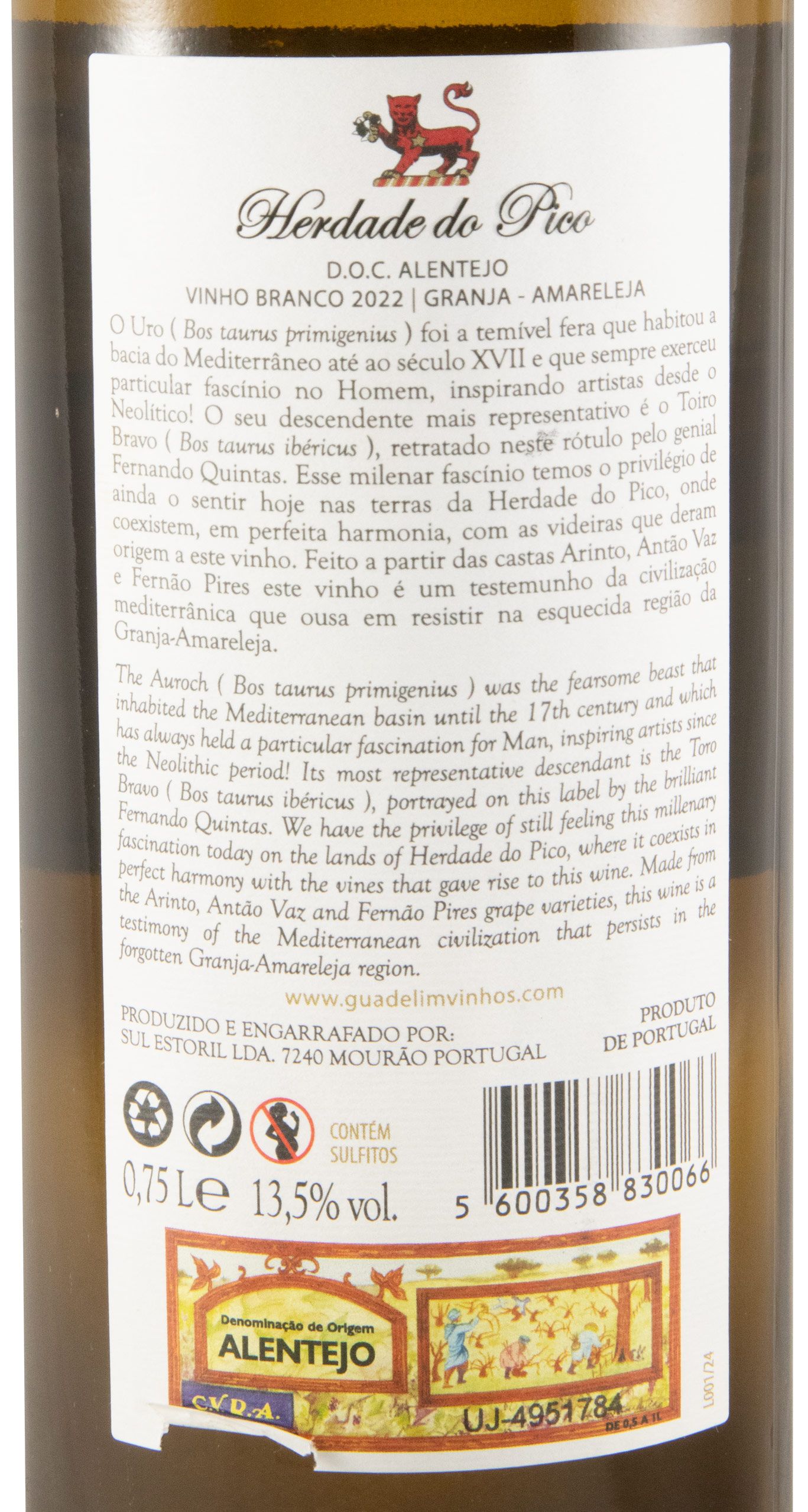 2022 Herdade do Pico white