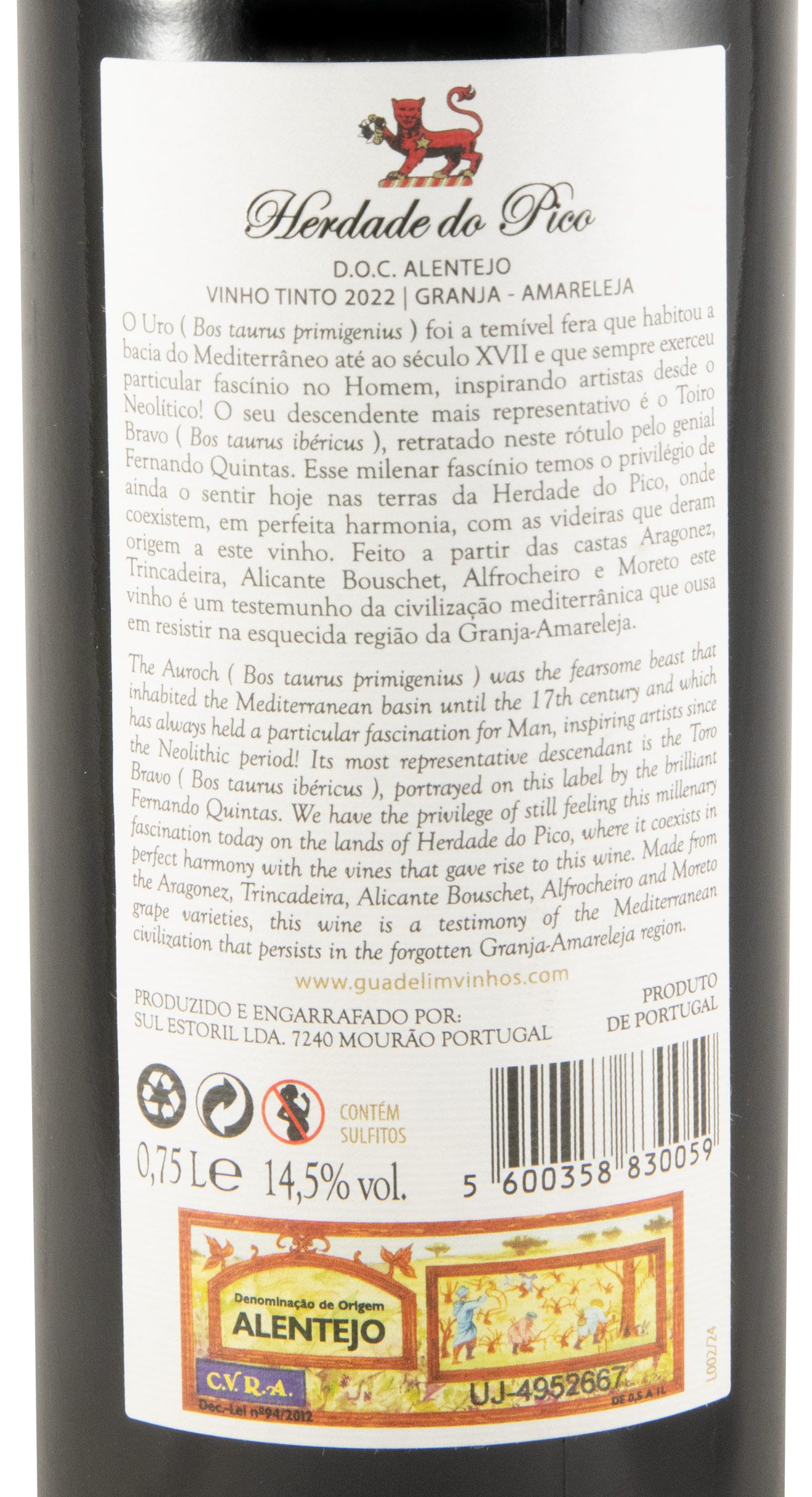 2022 Herdade do Pico tinto