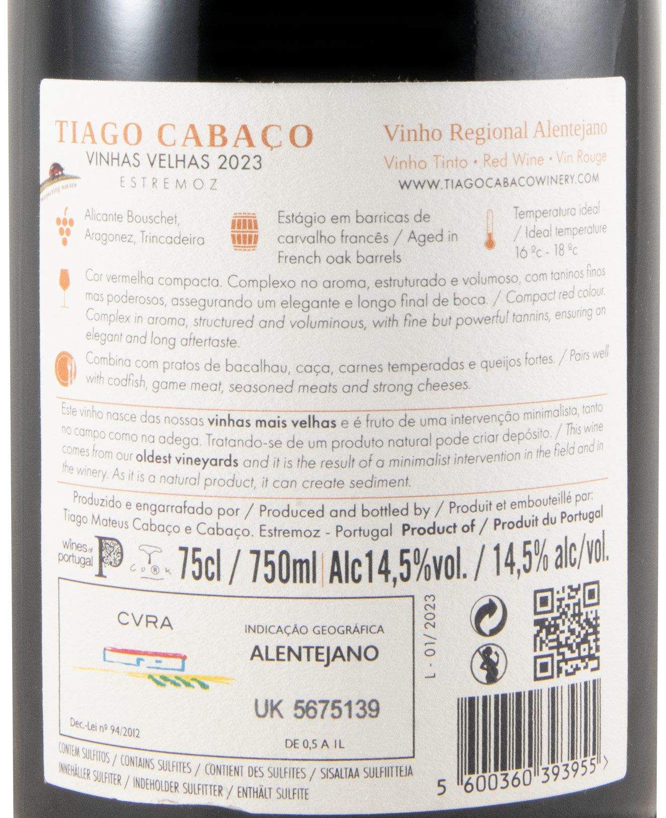 2023 Tiago Cabaço Vinhas Velhas tinto