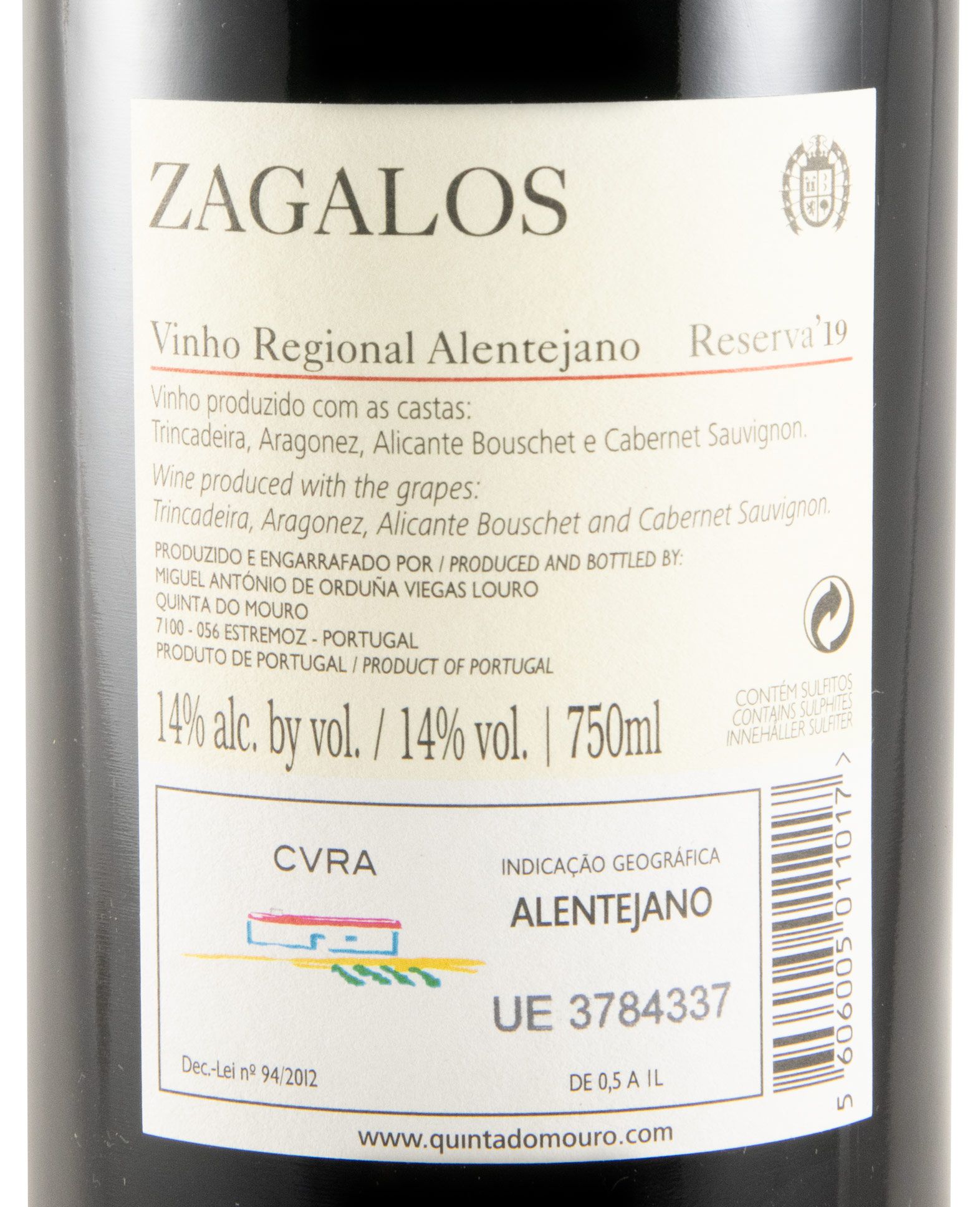 2019 Casa dos Zagalos Reserva red