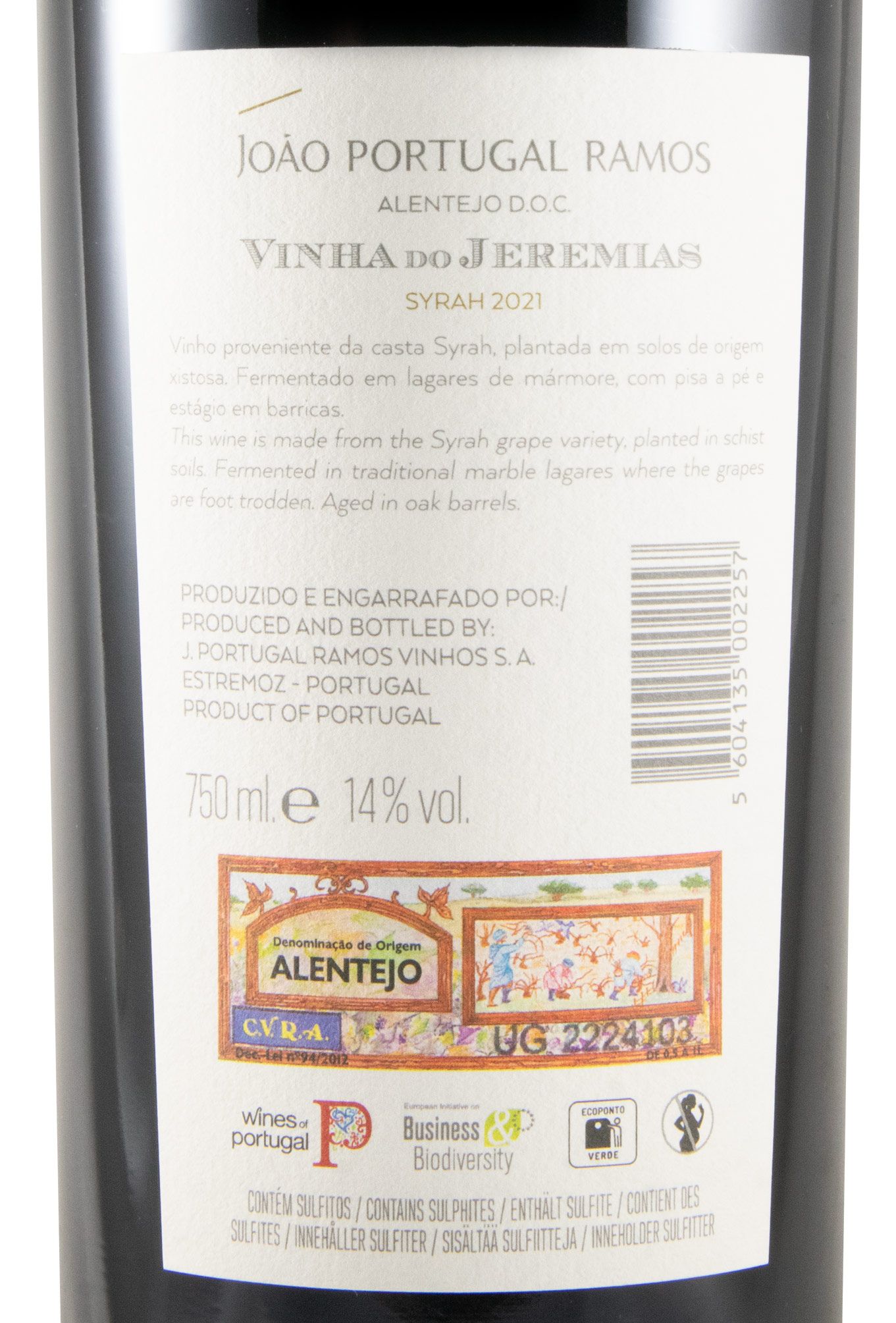 2021 João Portugal Ramos Vinha do Jeremias Syrah red