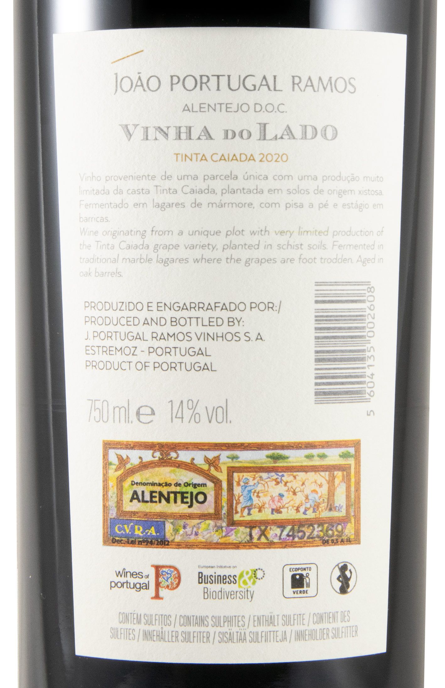 2020 João Portugal Ramos Vinha do Lado Tinta Caiada tinto
