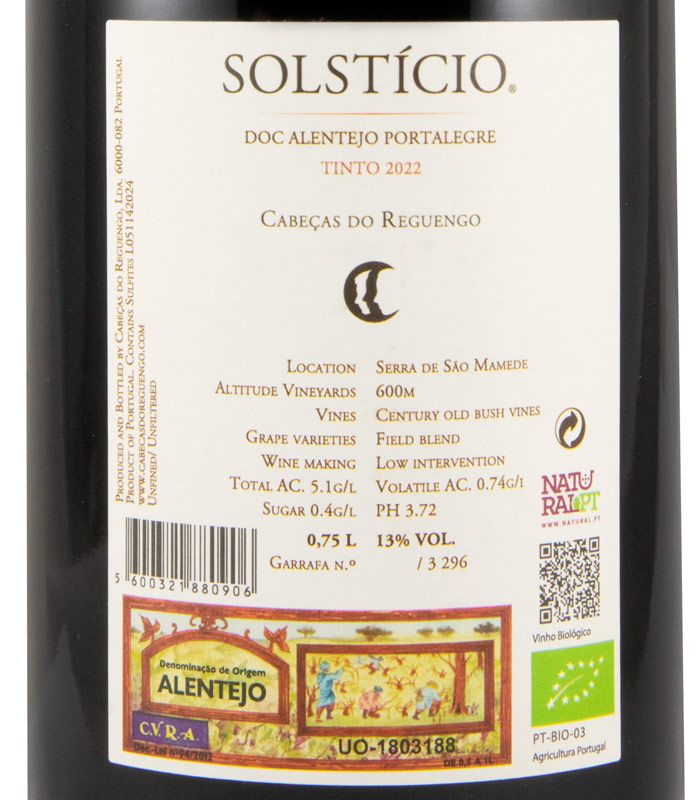 2022 Solstício organic red