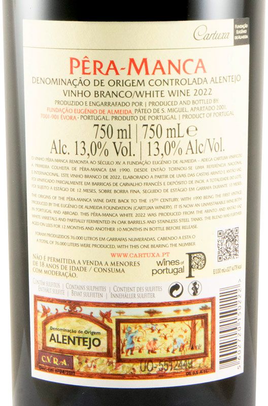 2022 Pêra-Manca white