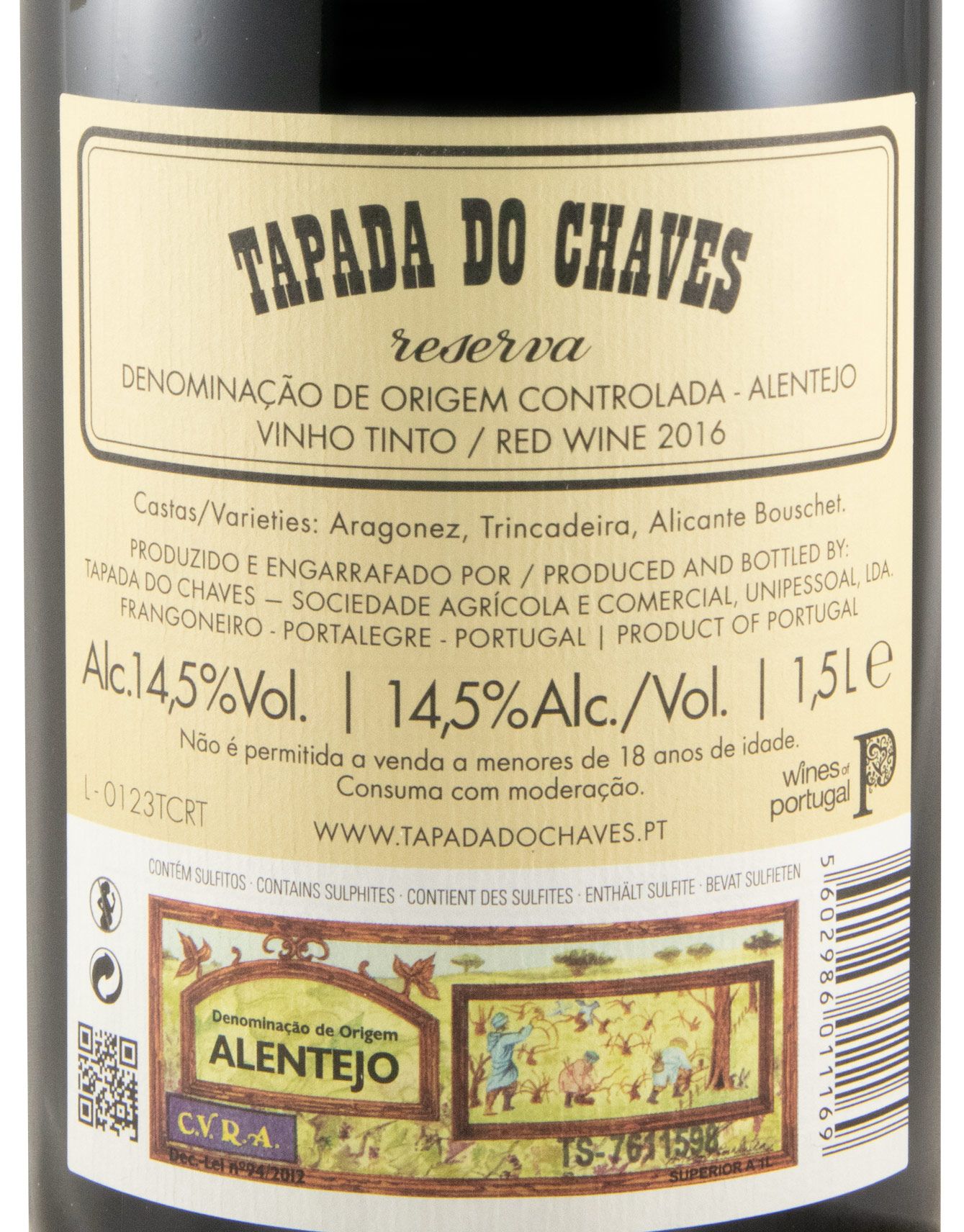 2016 Tapada do Chaves Reserva red 1.5L