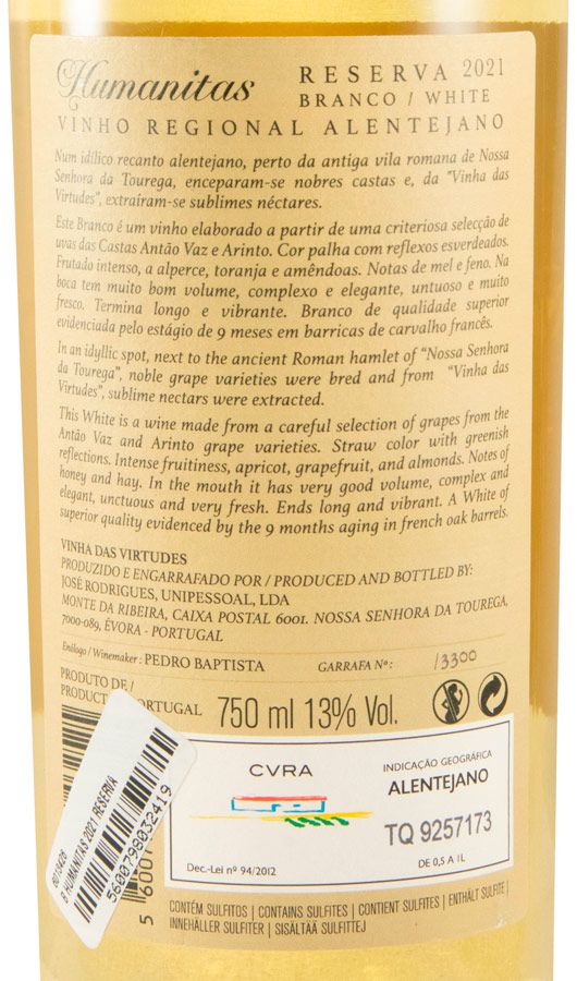2021 Humanitas Reserva branco