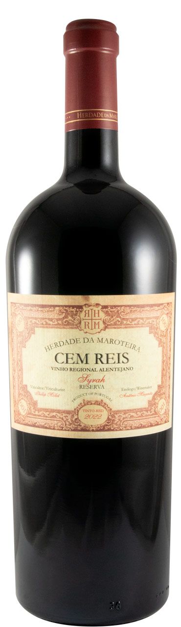 2022 Herdade da Maroteira Cem Reis Syrah Reserva tinto 1,5L