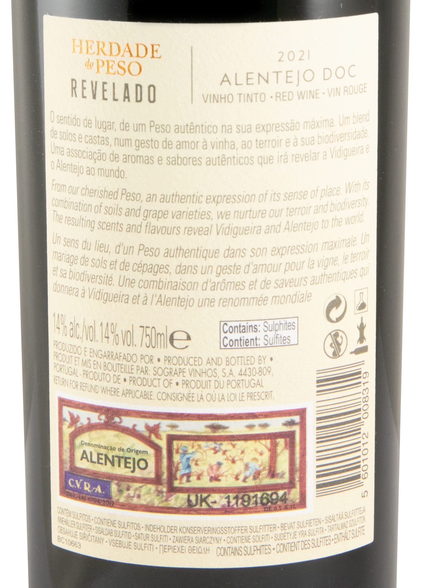 2021 Herdade do Peso Revelado red