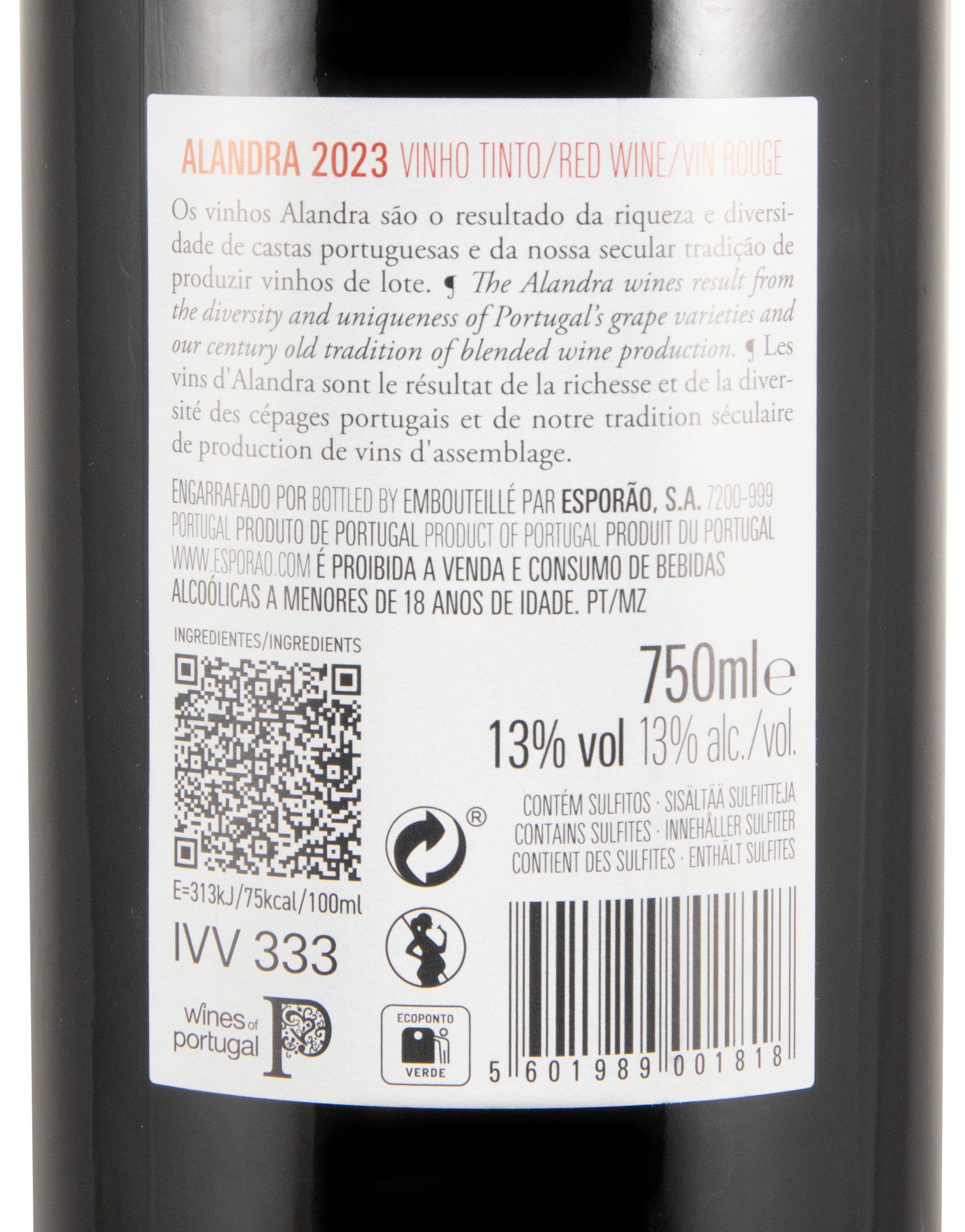 2023 Esporão Alandra red