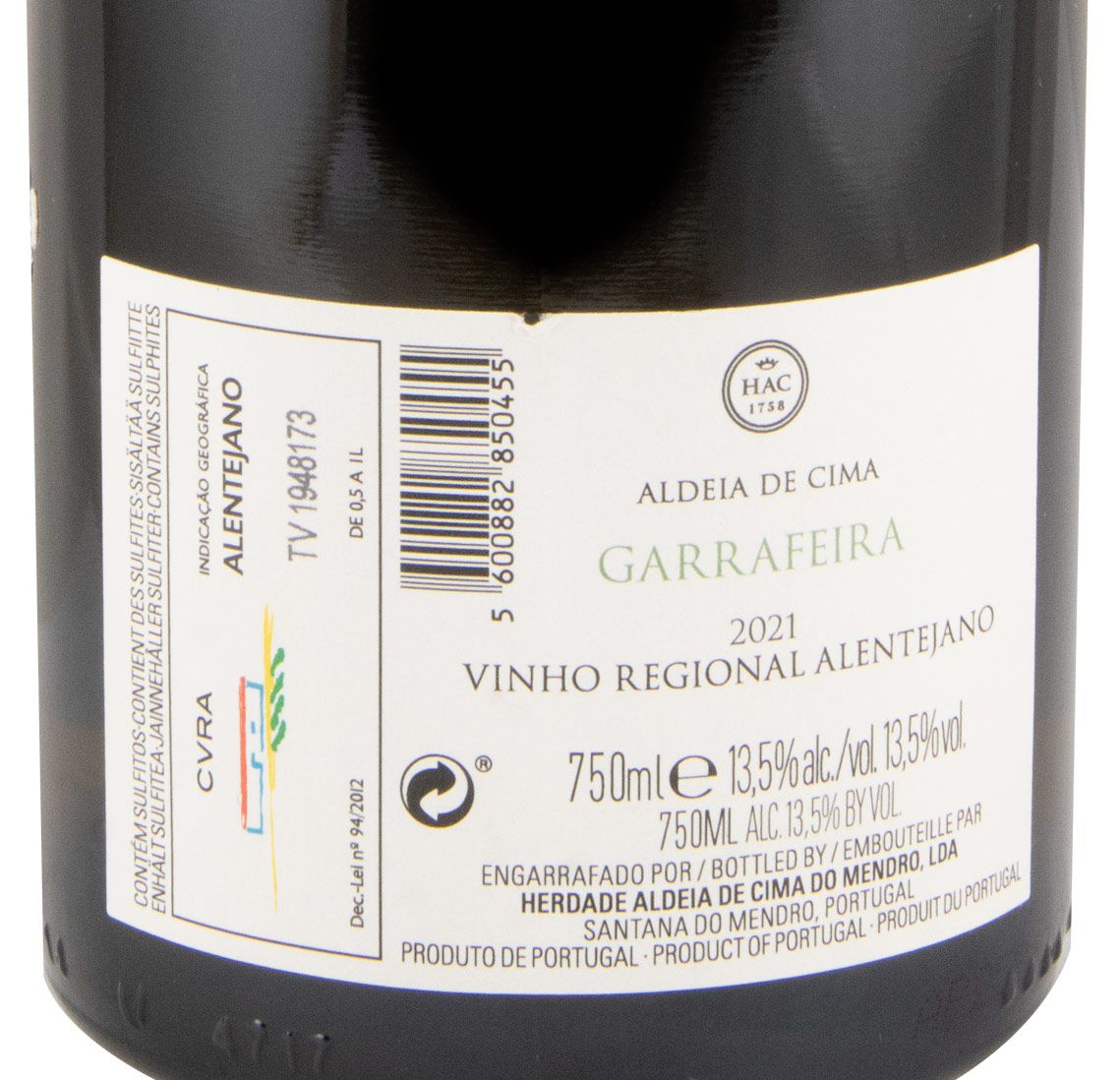 2021 Herdade Aldeia de Cima Garrafeira white