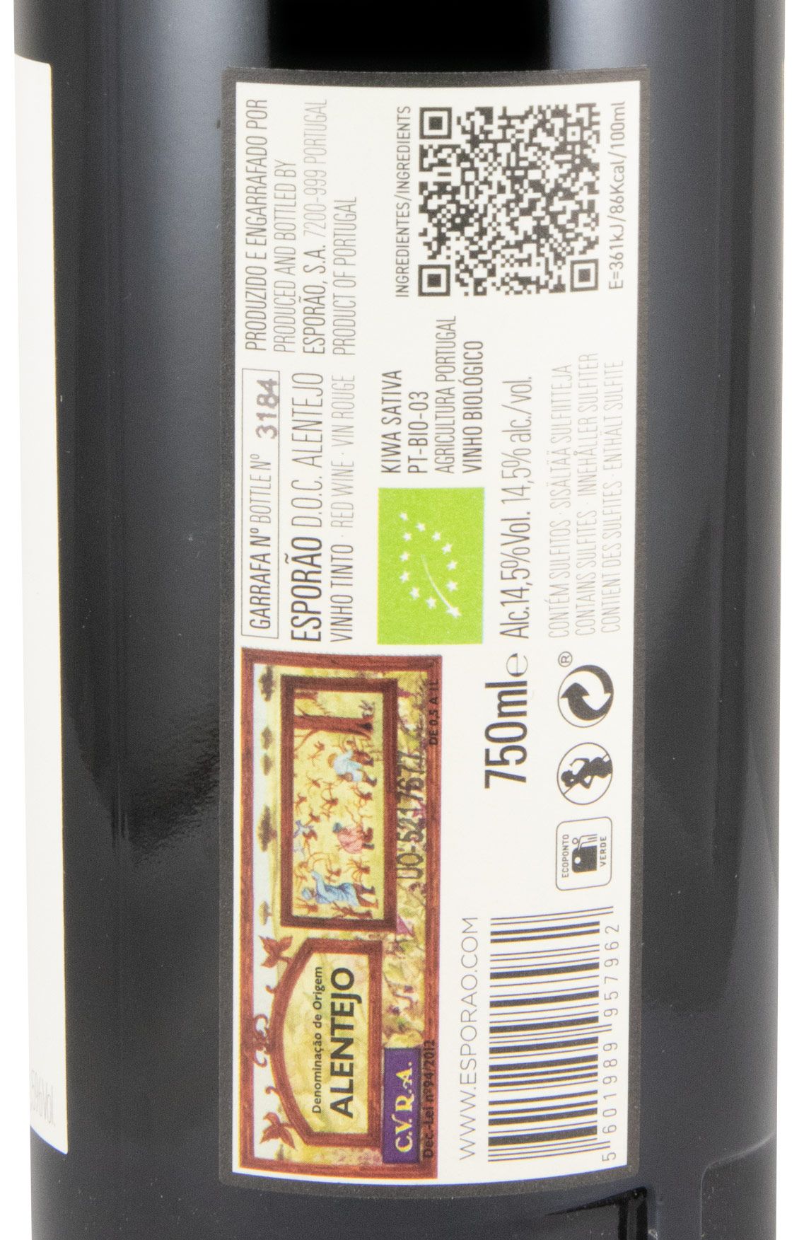 2021 Esporão Touriga Nacional biológico tinto