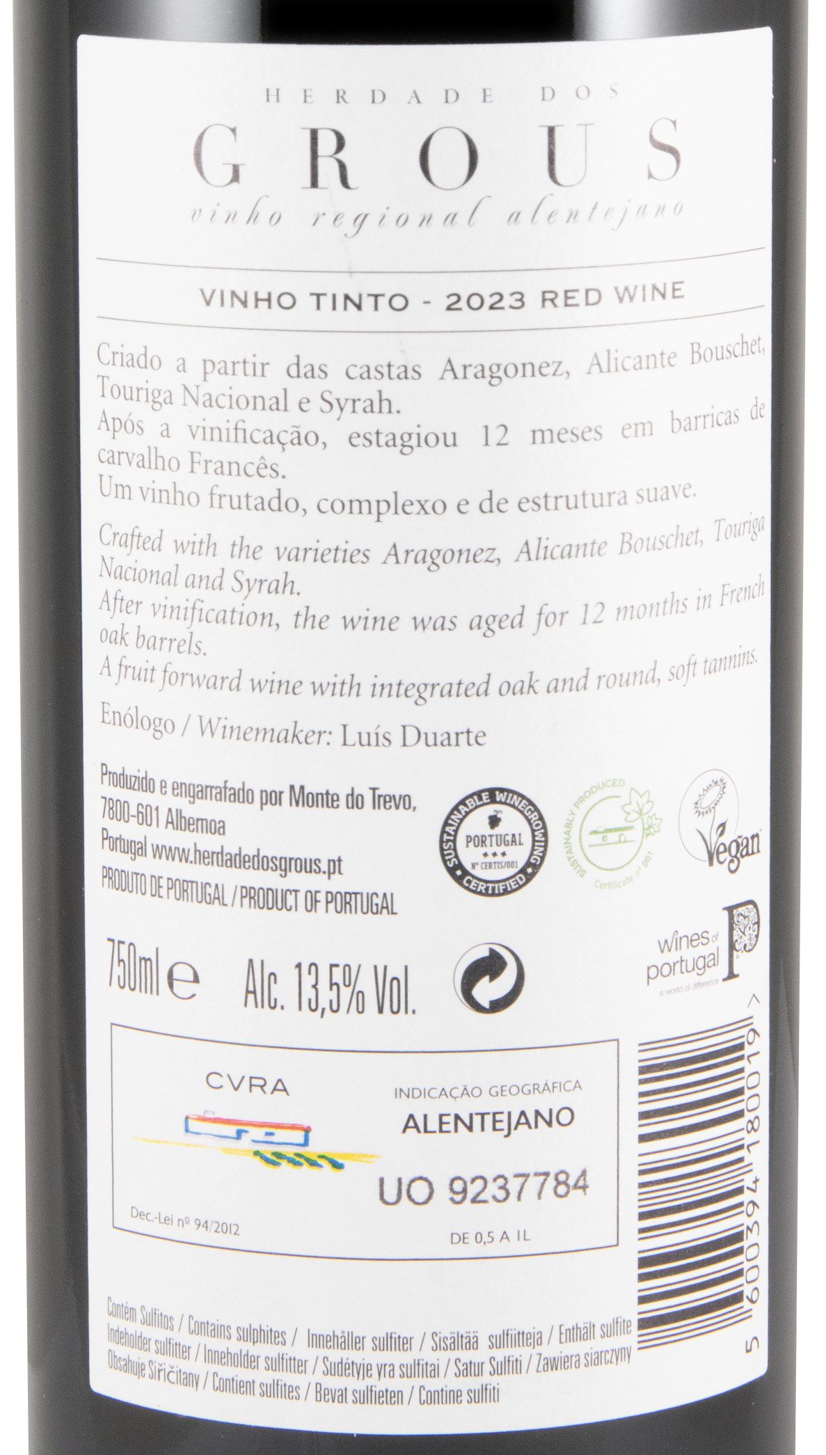 2023 Herdade dos Grous tinto