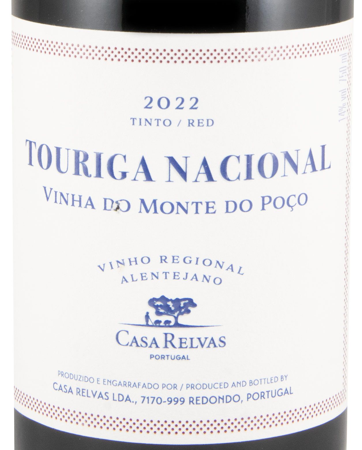 2022 Casa Relvas Vinha do Monte do Poço Touriga Nacional red