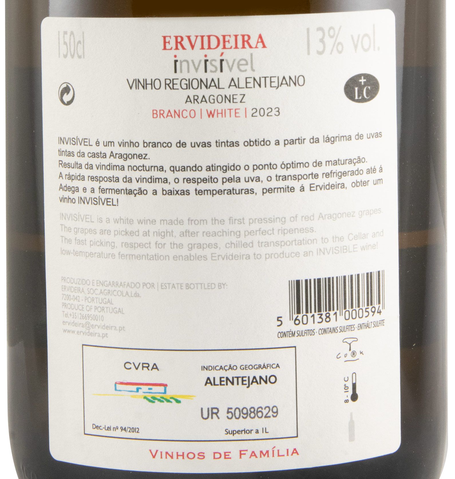 2023 Invisível Aragonez white 1.5L