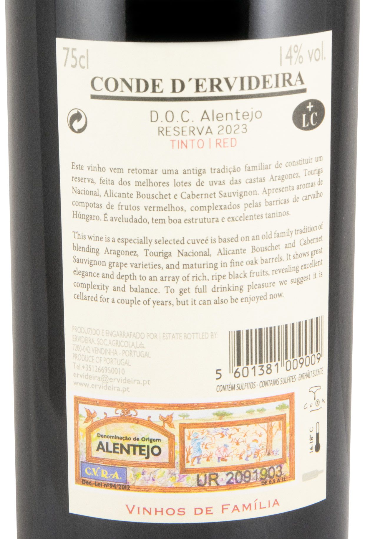2023 Conde D'Ervideira Reserva tinto