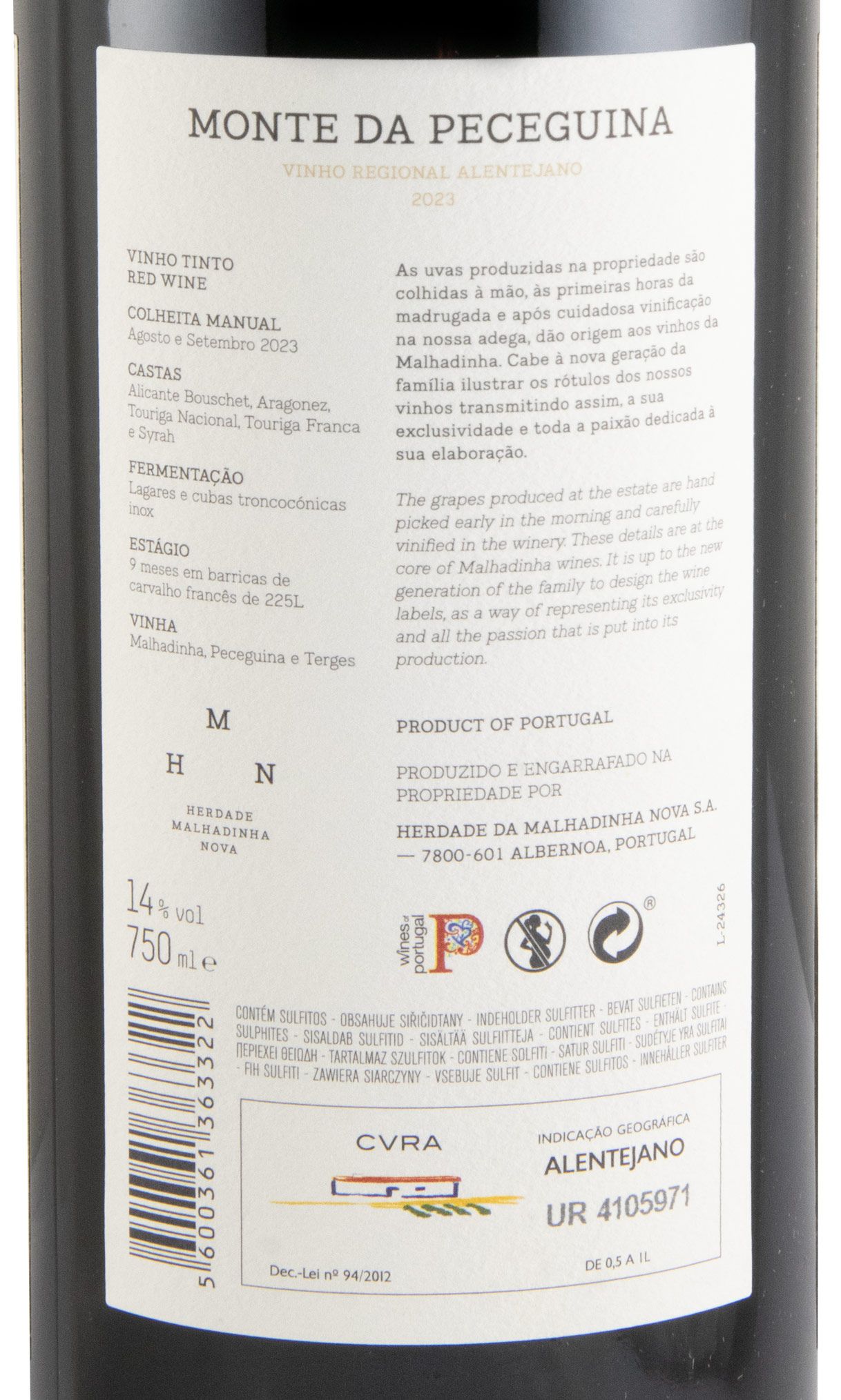 2023 Monte da Peceguina tinto