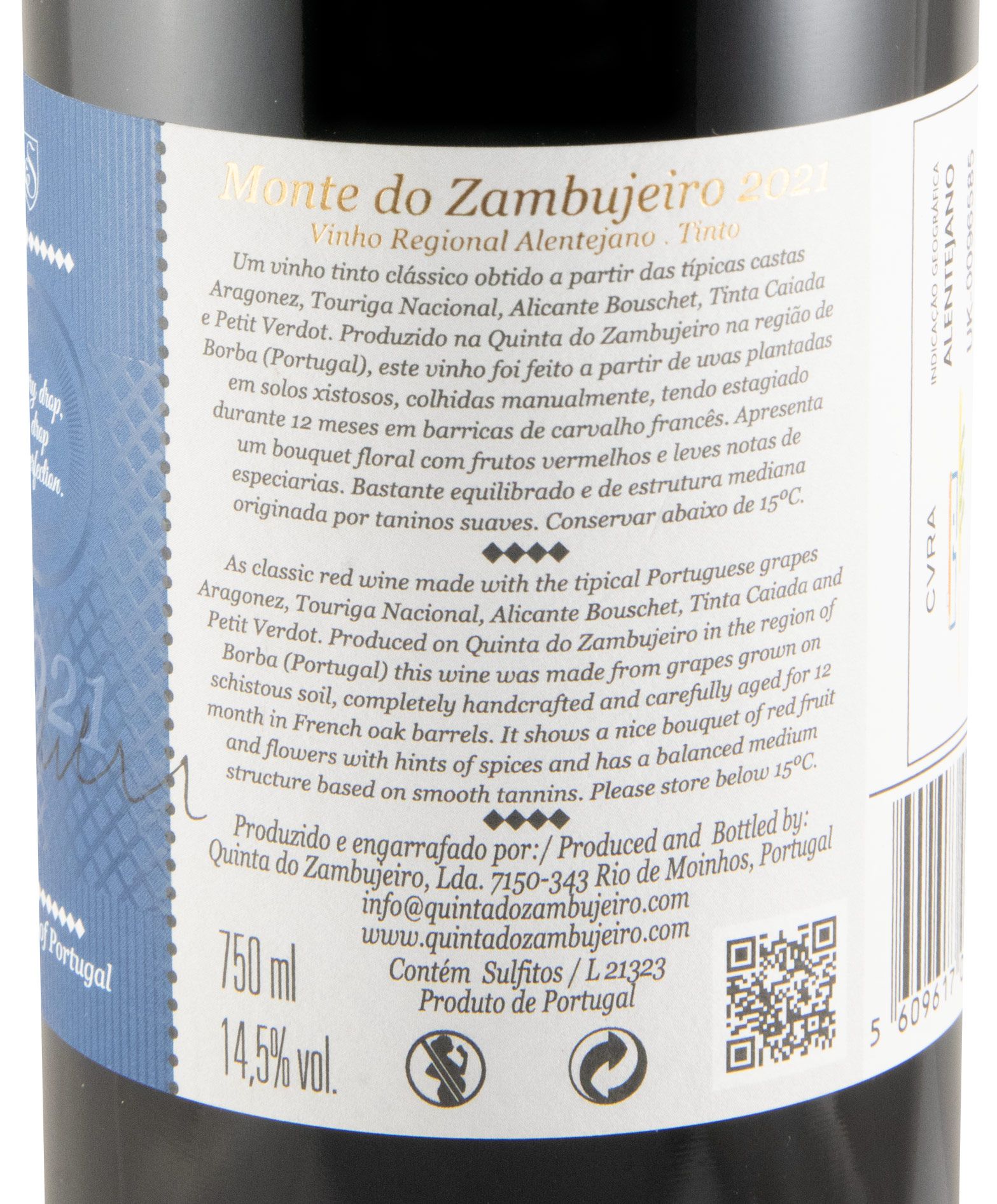 2021 Monte do Zambujeiro red