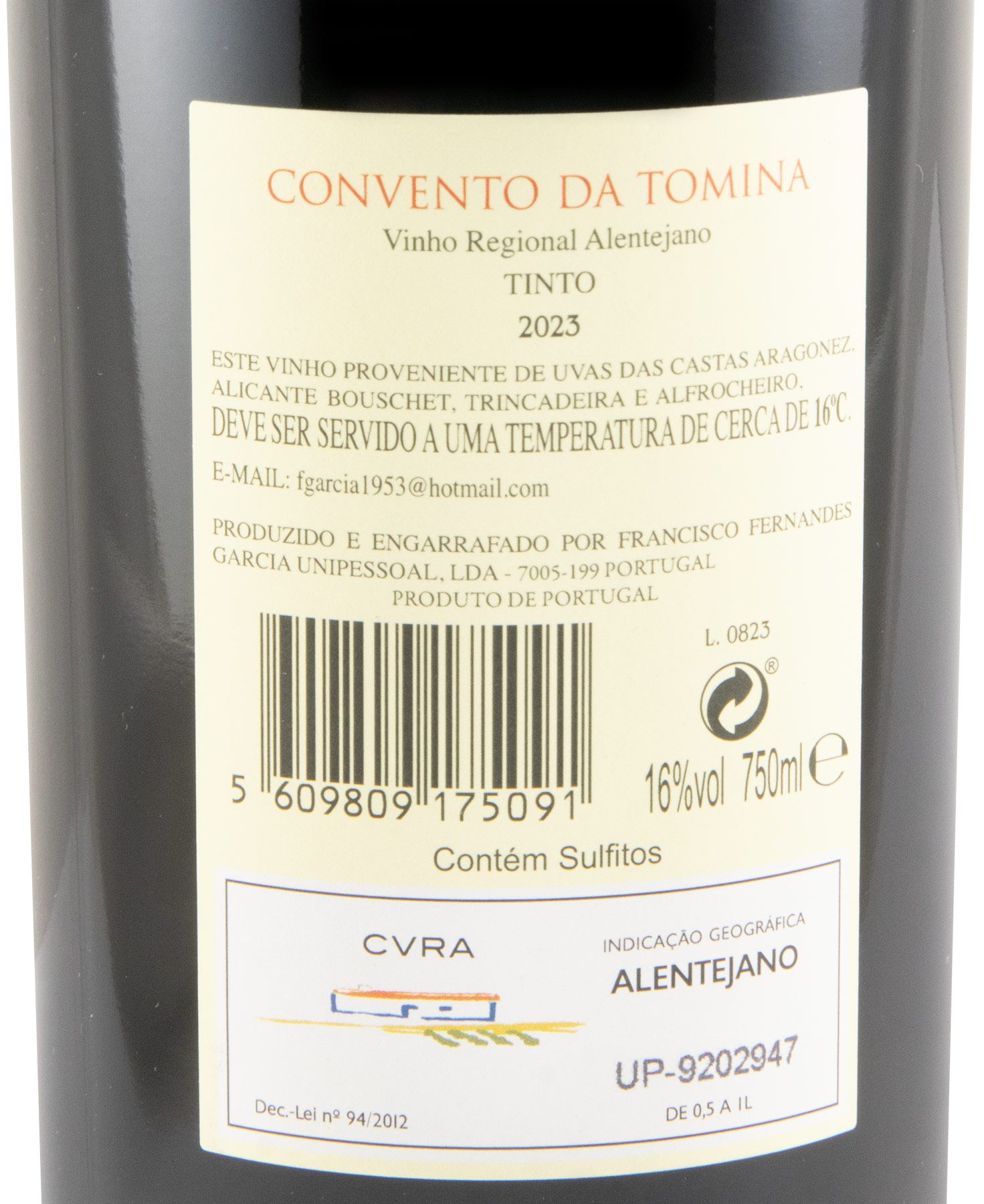 2023 Convento da Tomina tinto