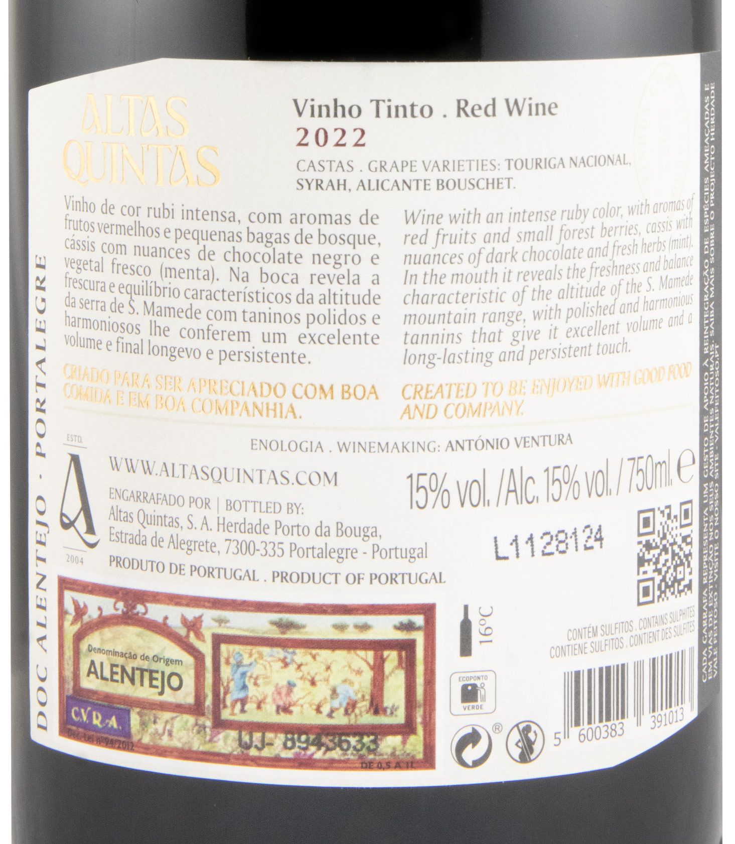 2022 Altas Quintas Colheita tinto