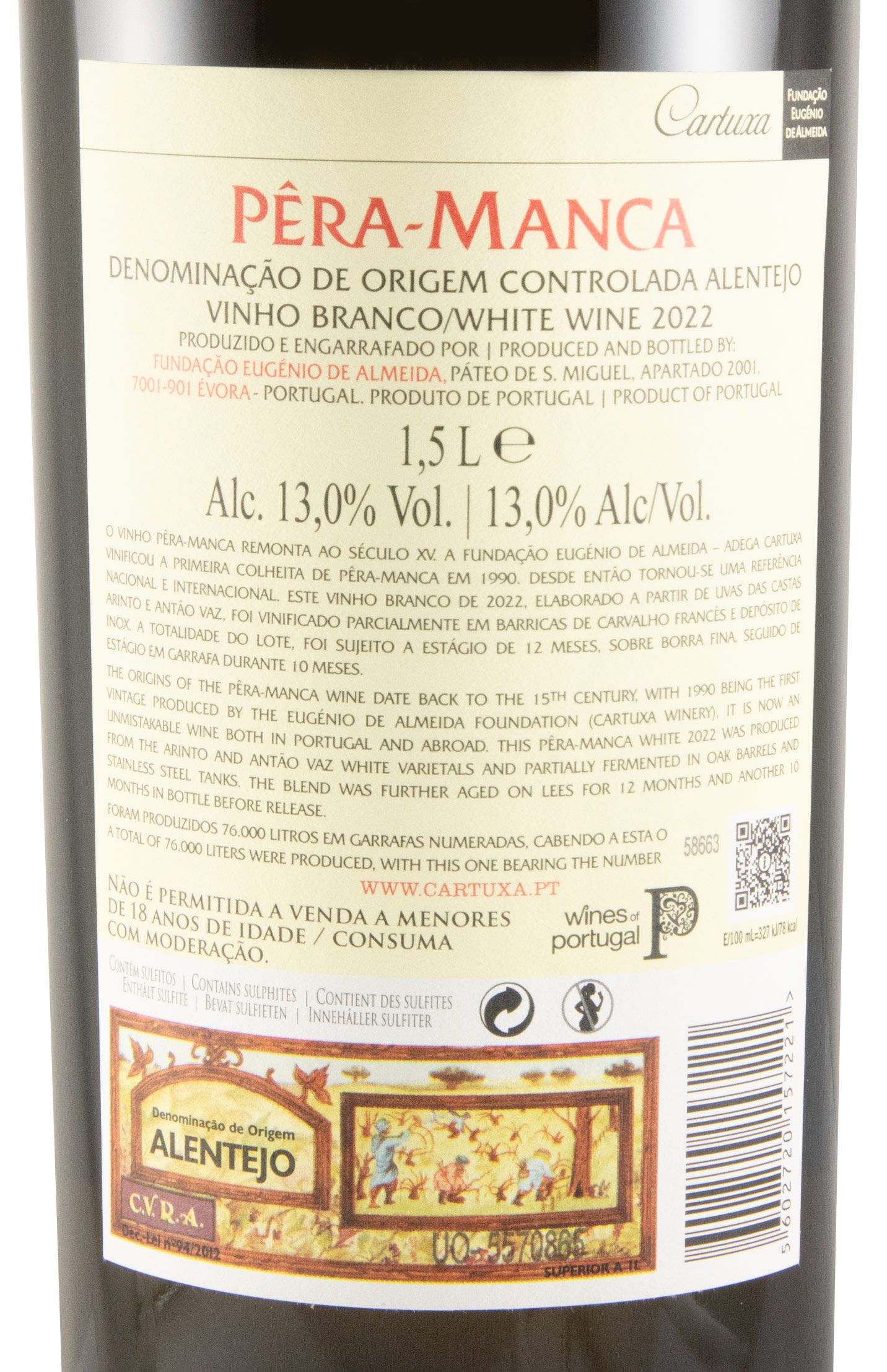 2022 Pêra-Manca white 1.5L